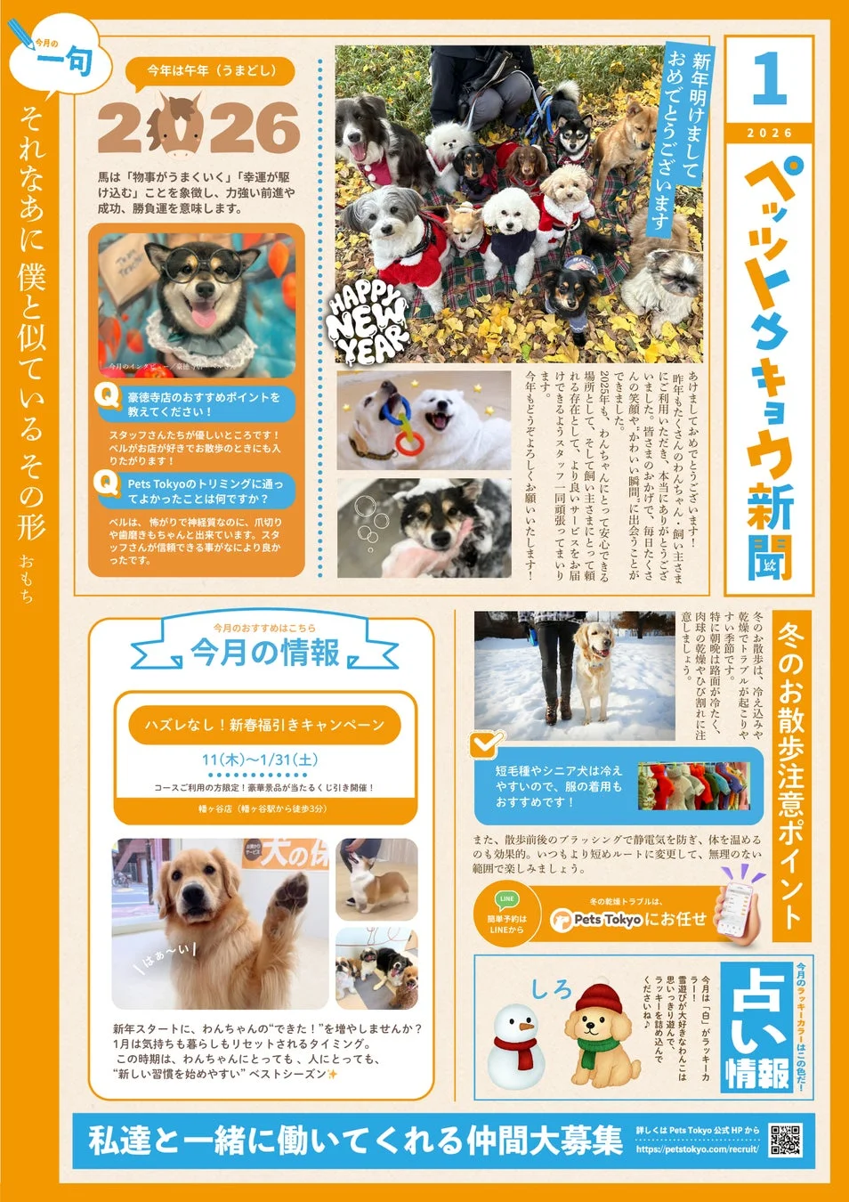 ペッツトウキョウ新聞1月号